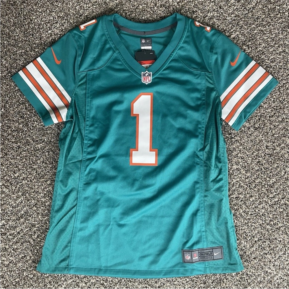 Throwback women’s Nike Miami Dolphins Tua Tagovailoa Jersey NWT